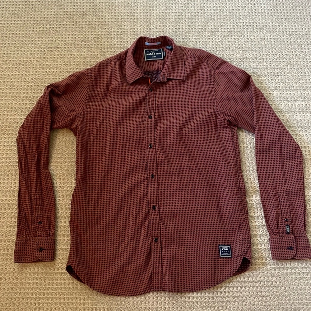 Scotch & Soda Mens Dress Shirt